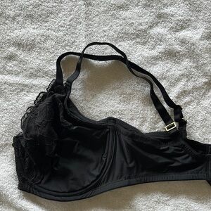 Black Lace-Trim Unlined Bra - Women Intimates